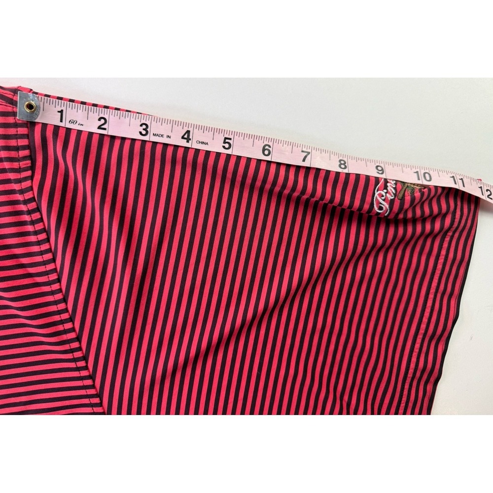 FootJoy ProDry Lisle Pine Valley Red Striped Performance Golf Polo XL - Picture 9 of 13